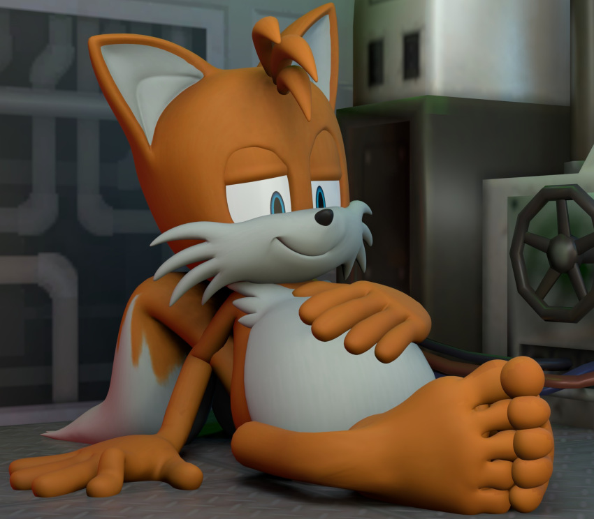 3d_(artwork) 5_toes after_vore anthro ask-macro-rookie barefoot belly big_belly digital_media_(artwork) feet hi_res humanoid_feet male male_pred male_predator oral_vore same_size_vore sega solo sonic_(series) sonic_the_hedgehog_(series) tails toes vore