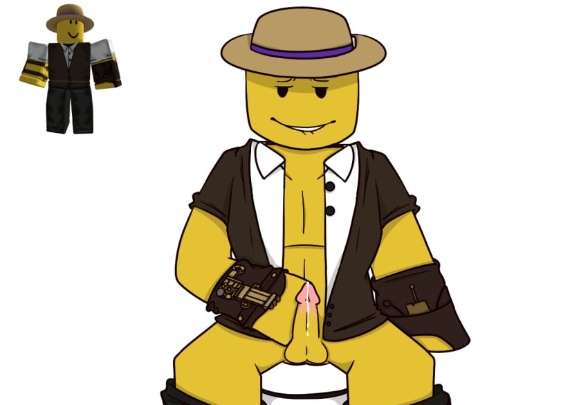 1boy justmi penis reference_image roblox roblox_avatar robloxian smile solo_male source_request tagme yellow_body yellow_skin