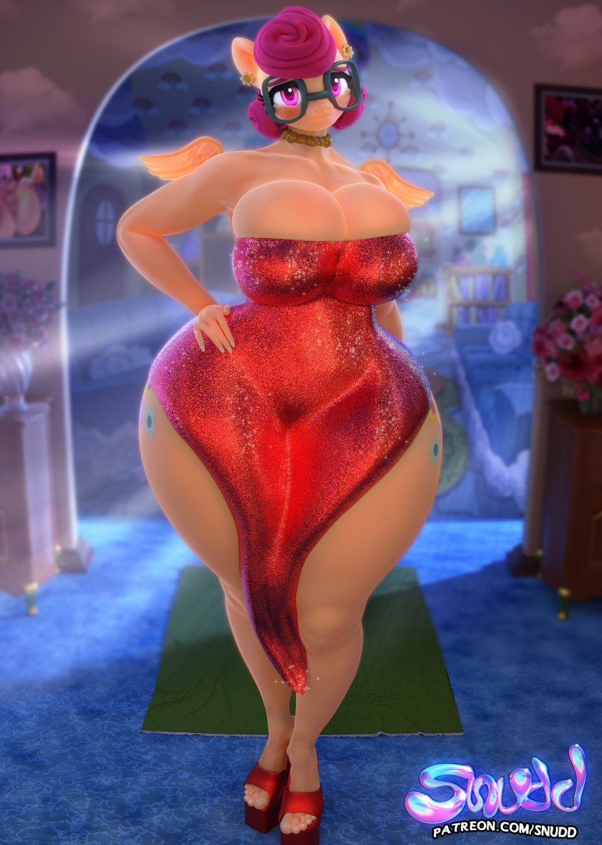 1girls 3d 3d_(artwork) anthro big_ass big_breasts big_butt braless cleavage curvy curvy_figure dress equid equine female female_focus female_only friendship_is_magic furry gigantic_ass gigantic_butt glasses hand_on_hip horse huge_ass huge_breasts huge_butt huge_thighs hyper_ass hyper_butt looking_at_viewer mammal milf my_little_pony no_bra pegasus posey_shy_(mlp) snuddy solo solo_female thick_thighs tight_clothing tight_dress voluptuous voluptuous_female wide_hips wide_thighs