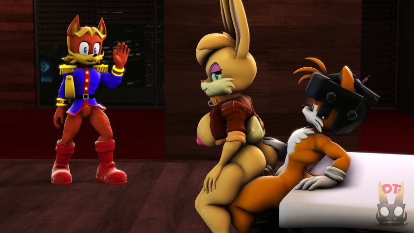 2boys 3d antoine_d'coolette bunnie_rabbot clothed clothed_sex cucked_by_friend cuckold devilstophat female male miles_prower sega sonic_(series) sonic_the_hedgehog_(series) source_filmmaker tagme tails tails_the_fox