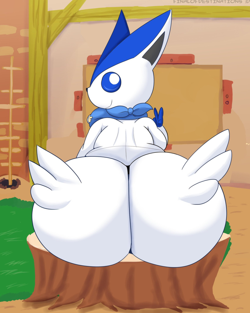 anthro big_ass bubble_butt finalofdestinations furry huge_ass pokémon_(species) pokemon tagme victini