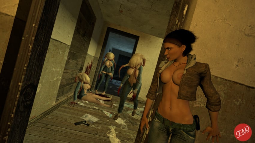 16:9 3d 4girls alyx_vance breasts breasts_out casual clothing dark_skin feet female female_headcrab female_only firearm half-dressed half-life half-life_(series) half-life_2 half_dressed half_naked handgun headcrab headcrab_zombie highres huge_breasts huge_butt huge_thighs human human_female large_ass large_breasts massive_ass massive_breasts massive_butt massive_thighs multiple_girls outerwear partially_clothed sfm sfmseno source_filmmaker video_games weapon zombie zombie_girl