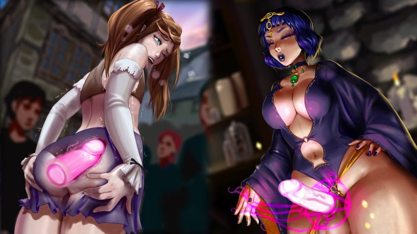 alma_(tales_of_androgyny) anal anal_sex anal_sex ass ass_grab big_breasts big_penis femboy futa_on_femboy futa_on_male futanari hiro_(tales_of_androgyny) majalis portal portal_sex tales_of_androgyny trap