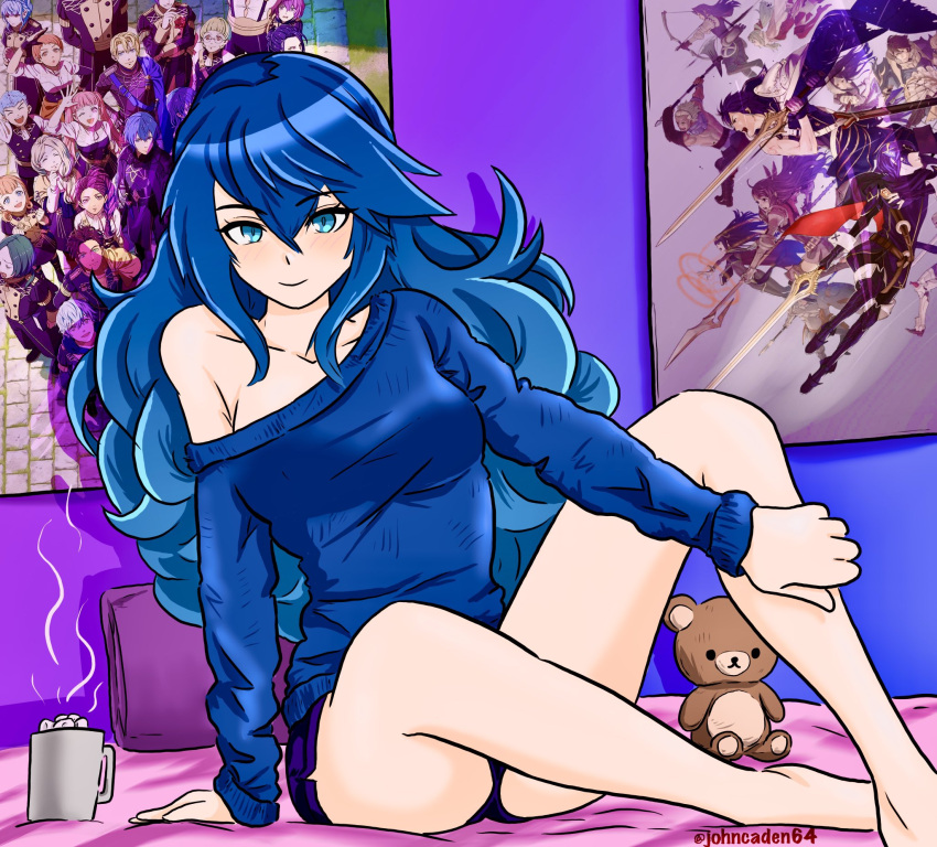 breasts female female_only fire_emblem fire_emblem_awakening johncaden looking_at_viewer lucina_(fire_emblem) nintendo solo sweater