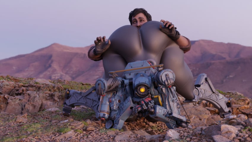 3d 3d_(artwork) anal apex_legends ass ass_up bent_over big_butt digital_media_(artwork) duo eye_roll face_in_ass huge_butt human humanoid interspecies looking_at_viewer machine male male/male male_only mammal metal oral pathfinder_(apex_legends) pilot_(titanfall) pyro_enthusiast rimming robophilia robot robot_humanoid sex thick_thighs titanfall wide_hips