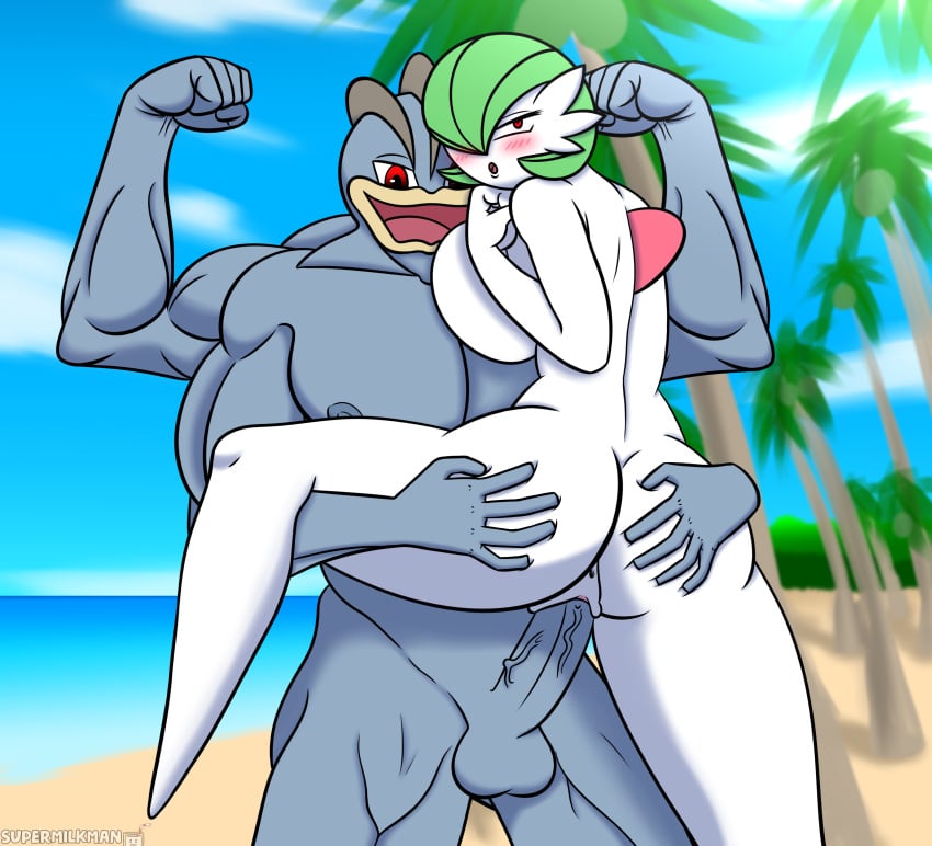 alternate_version_available anthro anus beach big_balls big_penis blush breasts breasts_on_chest derivative_work dick erection flexing foreskin gardevoir green_hair happy interspecies lifting machamp muscle muscles muscular muscular_male naked naked_female naked_male nipples nude nude_female nude_male nudist nudist_beach outdoor_nudity outdoor_sex outdoors outside outside_sex pokémon_(species) pokemon pokemon_(species) red_eyes reference_work self_upload sex size_difference squished_breasts standing standing_sex straight supermilkman throbbing throbbing_penis vagina vaginal_insertion vaginal_penetration vaginal_sex