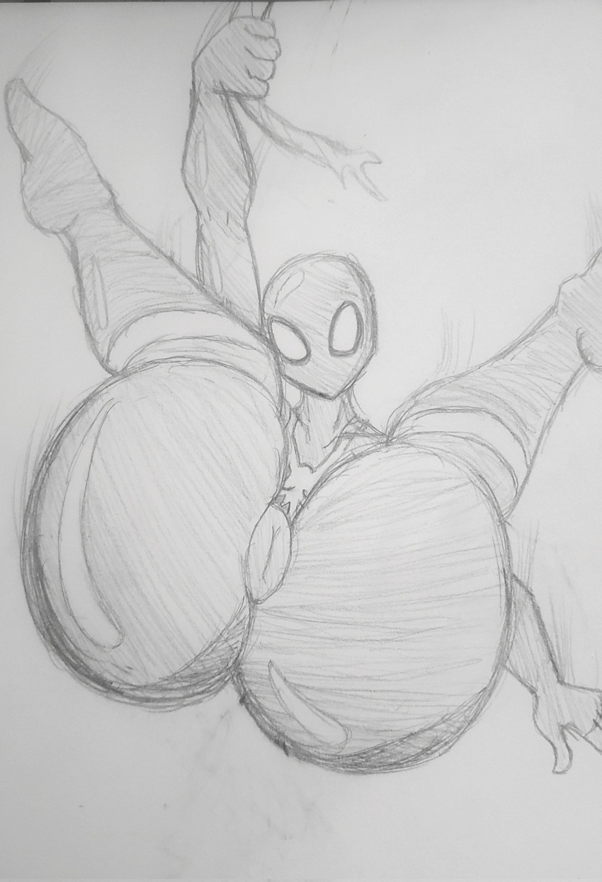 1girls big_ass dat_ass fat_ass female female_only human human_only marvel marvel_comics mayday_parker nudlesdoodles pencil_(artwork) solo solo_female spider-girl spider-man_(series) thick_thighs