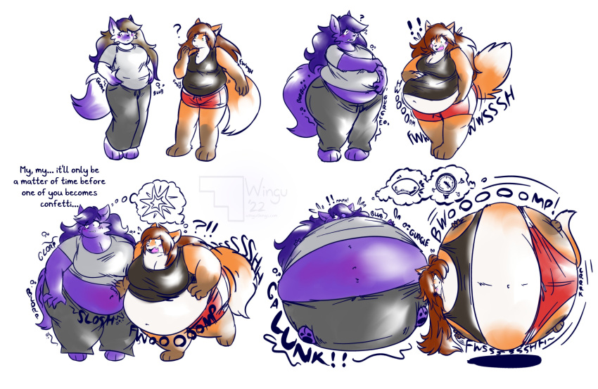 big_breasts blueberry_inflation breasts female inflation spherical_inflation sunken_head sunken_limbs wolforb2000