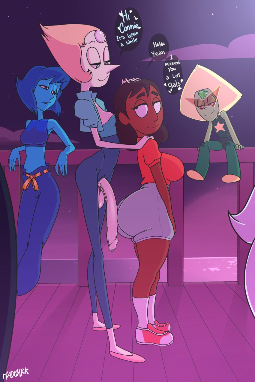 1futa 5girls age_difference alien alien_girl amethyst_(steven_universe) balls big_ass big_balls big_breasts breasts bubble_butt cartoon_network child_bearing_hips clothed clothing connie_maheswaran dark-skinned_female dialogue duo_focus eye_contact female females_only flaccid foreskin fully_clothed futa_on_female futa_with_female futadom futanari garnet_(steven_universe) gem_(species) group handjob hanging_penis huge_ass huge_cock human humanoid humanoid_penis imminent_sex interspecies lapis_lazuli_(steven_universe) light-skinned_futanari light_skin long_penis looking_back madmark mostly_clothed multiple_girls pearl_(steven_universe) penis penis_on_ass penis_out peridot_(steven_universe) petite pointy_nose ripped_clothing ripped_pants short_hair standing steven_universe taller_futanari text text_bubble thick_thighs uncut