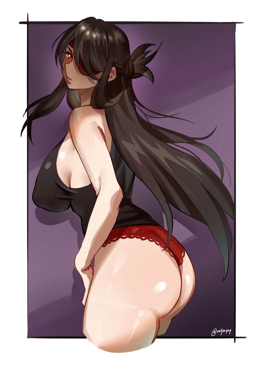 1girls ass beidou_(genshin_impact) big_ass big_breasts big_butt breasts brunette busty captain curvaceous curves curvy curvy_body curvy_female curvy_figure curvy_hips eye_patch eyepatch female female_only genshin_impact huge_ass huge_breasts huge_butt large_ass large_breasts mihoyo milf older_female pirate red_eyes thick uyzoc