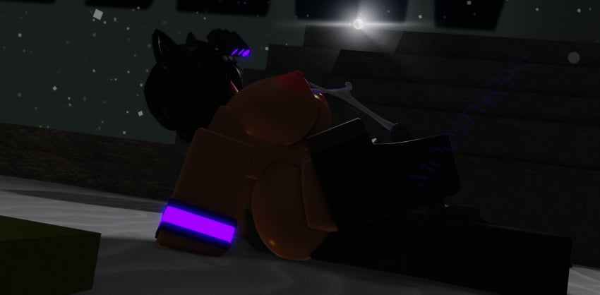 3d cumming decaying_winter flashlight lulu_(decaying_winter) moosty night_time roblox roblox_game robloxian scavenger_(decaying_winter) self_upload side_view tagme thigh_sex