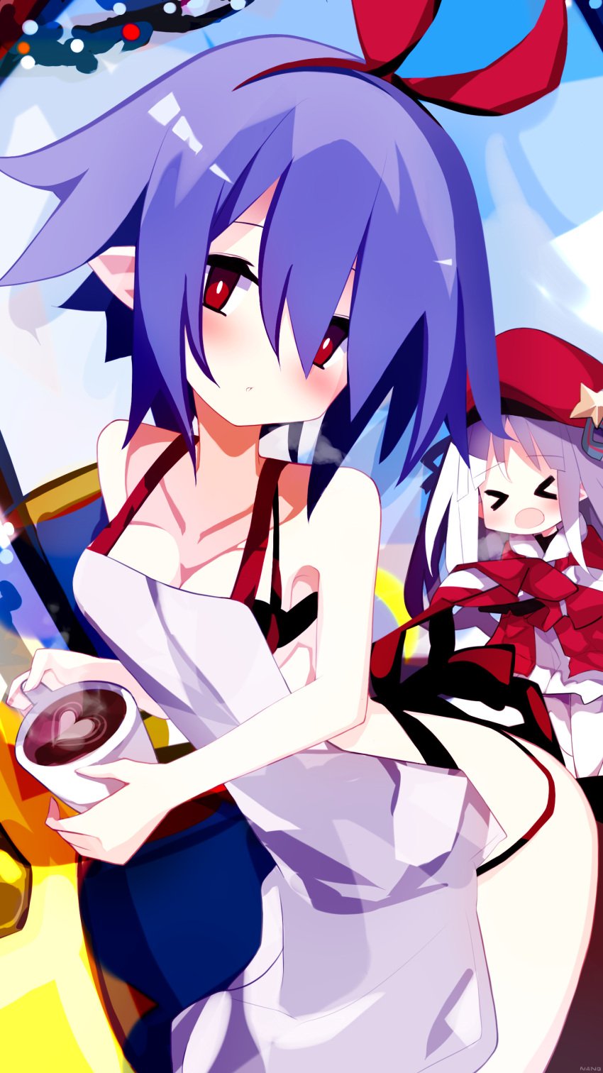 apron bikini bikini_bottom bikini_top breasts cleavage disgaea disgaea_rpg large_breasts multiple_girls nanozenzen nippon_ichi_software noel_(disgaea) pleinair