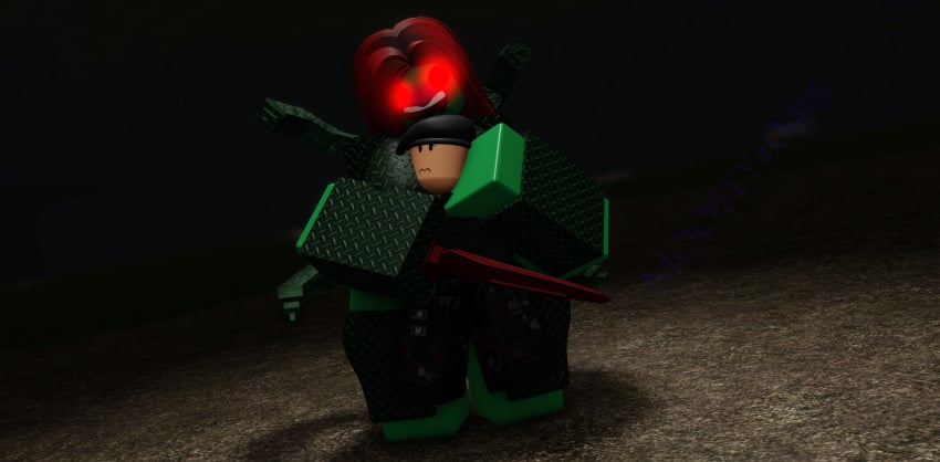 3d armor dominant_female green_skin happy hugging imminent_sex ivy_(scp:_the_red_lake) moosty nervous red_eyes red_hair roblox roblox_game robloxian scp:_the_red_lake scp_foundation self_upload smiling tagme vine_tentacles vines