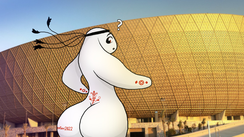 2022_fifa_world_cup ambiguous_gender ass fifa la-eeb laeeb mascot