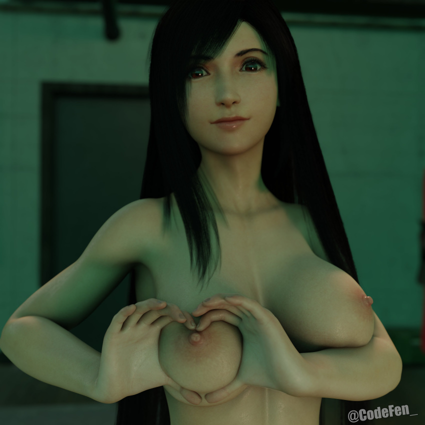 3d busty codefen_ female female_focus final_fantasy final_fantasy_vii final_fantasy_vii_remake hourglass_figure tagme tifa_lockhart wide_hips