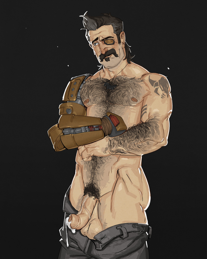 1boy 2023 apex_legends balls bara bara_tits barazoku beard big_balls big_penis completely_nude completely_nude_male cum cum_drip cum_dripping_from_penis facial_hair fuse_(apex_legends) gay genital_fluids hairy hairy_arms hairy_chest hairy_male helltyde male male_focus male_nipples male_only male_pubic_hair manly muscular_male nipples nude penis solo solo_male yaoi