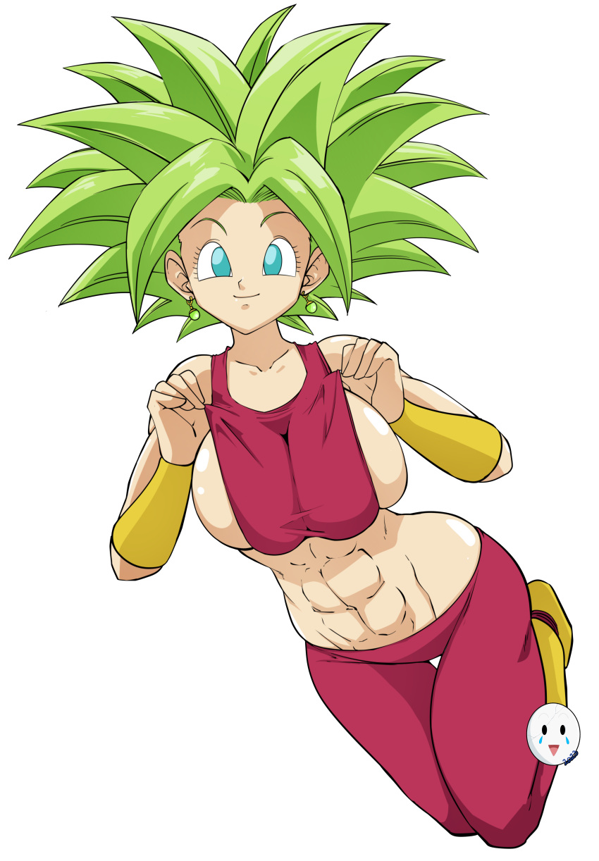 1girls breasts caisama dragon_ball dragon_ball_super female female_only fusion huge_breasts kefla legendary_super_saiyan muscular muscular_female sideboob solo solo_female super_saiyan super_saiyan_2 universe_6 universe_6/universe_7