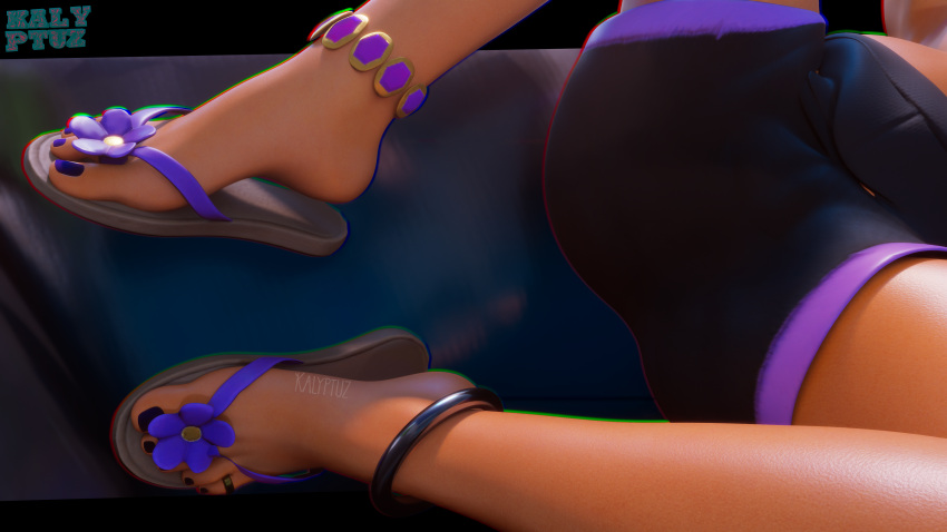 1girls 3d 3d_(artwork) 3d_model 5_fingers 5_toes absurd_res anklet aspect_ratio ass balcony blush bracelet brown_eyes chromatic_aberration clothed crystal_(fortnite) dark_hair exibitionism feet feet_up female female_only fortnite fortnite:_battle_royale glasses horny horny_female kalyptuz laying_down laying_on_side laying_on_sofa looking_at_viewer nail_polish nails_painted naked naked_female naked_footwear necklace nipples nude nude_female open_legs outside perky_breasts perky_nipples pink_nipples pinup pinup_girls pinup_pose purple_nails pussy pussy_lips sandals scuba_crystal_(fortnite) semi_nude smiling sofa spread_legs stylized tan_body tan_skin toe_ring toenail_polish toes twintails