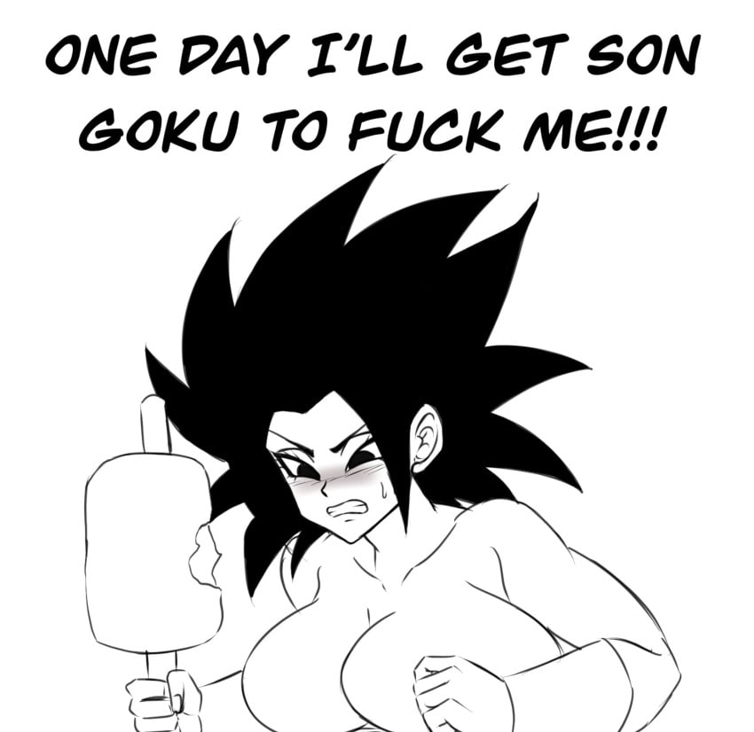 beef blush breasts caulifla darwaarts dragon_ball dragon_ball_super horny horny_female thinking_of_someone_else universe_6/universe_7 universe_6_saiyan/universe_7_saiyan