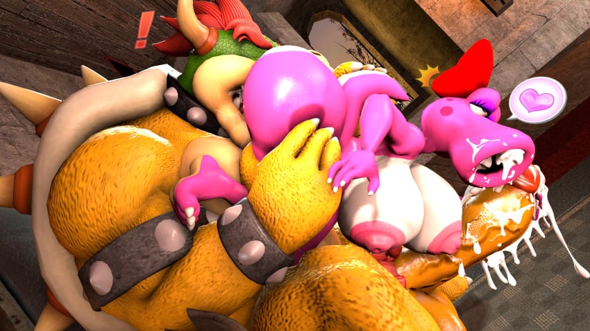 16:9 3d 3d_(artwork) 69_position accessory anthro areola ass balls big_balls big_breasts big_penis birdo birdo_(character) bodily_fluids bow_(feature) bow_accessory bow_ribbon bowser breasts castle claws cobaltapple cum cum_in_mouth cum_inside cunnilingus detailed_background digital_media_(artwork) duo ejaculation erection feet female genital_fluids genitals hair_accessory hair_ribbon hairbow heart hi_res huge_balls huge_cock humanoid humanoid_genitalia humanoid_penis indoors inside koopa looking_pleasured male mammal mario_(series) muscular nintendo nipples nude open_mouth oral orgasm orgasm_face part_of_a_set penile penis pink_body reptile ribbons scalie sex siphon_(anatomy) smile source_filmmaker spikes super_mario_bros. tail thick_thighs toe_claws tongue tongue_out vaginal_penetration widescreen