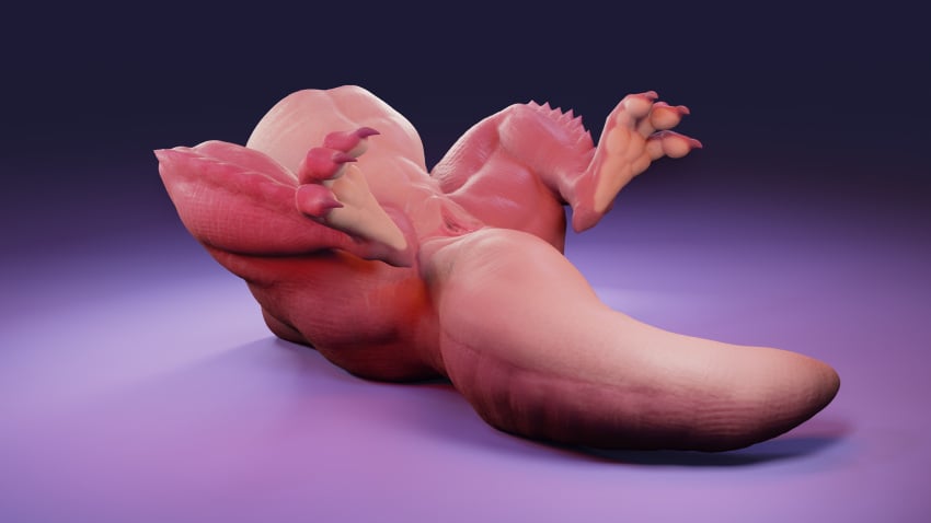 absurd_res animal_genitalia animal_pussy claws digital_media_(artwork) dragon dragoness female feral genitals hi_res konathestinkydog nude pussy reptile scalie solo tail