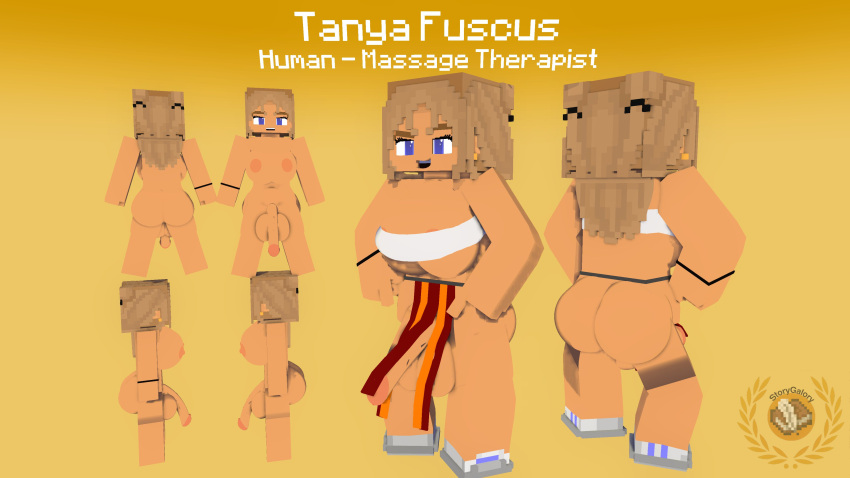 1futa 3d big_ass big_balls big_breasts big_penis bisexual bisexual_female blonde_hair character_profile erection female futa_only futanari half-dressed horny_female human humanoid mine-imator minecraft model open_mouth purple_eyes smile story_galory tagme tanya_fuscus_(story_galory)