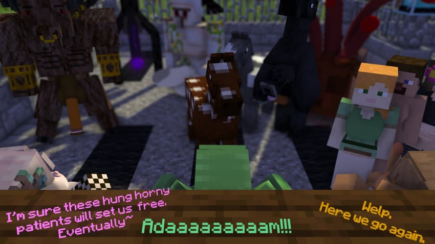 1futa 3d 3girls alex_(minecraft) big_ass big_breasts big_penis elf_female erect_nipples erect_penis faye_lux-rubra_(story_galory) fishnet_stockings green_body green_hair horse horse_(minecraft) horsecock human humanoid imminent_bestiality looking_at_another looking_at_partner looking_at_viewer melly_miscere_(story_galor) mine-imator minecraft monster multicolored_eyes multicolored_hair nude nude_female nude_futanari open_mouth public public_nudity public_use pussy slime_girl smile spread_legs square_head steve_(minecraft) story_galory tagme tanya_fuscus_(story_galory) tethered zoophilia