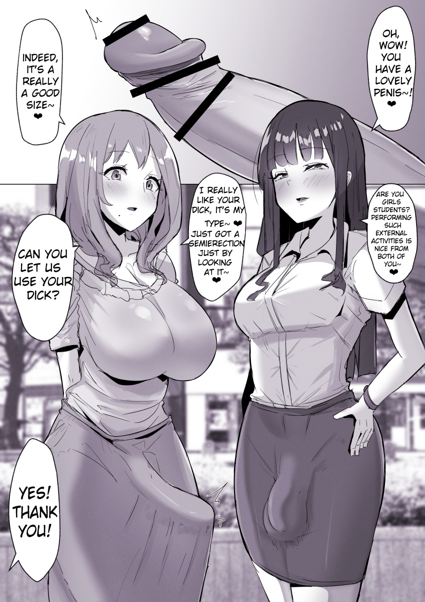 2022 3futas absurd_res age_difference balls bar_censor big_breasts big_penis black_and_white blush breast_size_difference breasts cameltail censor_bar censored clothed clothing comic comic_page dark_hair dialogue duo_focus english english_text erect_penis erection erection_under_clothes erection_under_skirt exhibitionism exhibitionist faceless_futanari foreskin foreskin_folds fully_clothed fully_retracted_foreskin futa_only futa_with_futa futanari group hand_on_hip hands_behind_back high_resolution highres huge_breasts huge_cock human imminent_fellatio imminent_oral imminent_sex intact light-skinned_futanari light_hair light_skin long_hair looking_at_another looking_at_partner looking_at_penis monochrome original original_character penis penis_out penis_outline penis_size_difference presenting_penis prostitute prostitute_futanari prostitution public_nudity public_use seranon skirt smooth_penis speech_bubble spoken_heart standing text text_bubble thick_thighs translated uncut wide_hips younger_futanari