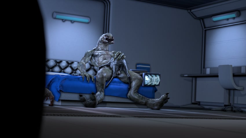 16:9 2_toes 3d_(artwork) 4_fingers abs alien alien_humanoid amber_eyes ambiguous_gender anthro arm_support athletic athletic_humanoid athletic_male balls bed bedroom biped bungie chair claws crotchhugger digital_media_(artwork) duo fast_headcrab feet fellatio feral finger_claws fingers furniture genitals glistening glistening_balls glistening_body glistening_genitalia glistening_skin grey_body grey_skin group half-life halo_(series) hammer headcrab hi_res humanoid humanoid_on_feral humping inside looking_down looking_pleasured male male/ambiguous margevonn melee_weapon microsoft muscular muscular_humanoid muscular_male nipples not_furry nude on_bed oral oral_penetration pecs penetration penile penile_penetration penis_nursing quadruped reclining sangheili sex sharp_claws size_difference source_filmmaker table tan_body tan_skin teeth toe_claws toes tools unusual_anatomy valve video_games weapon widescreen xbox_game_studios xenophilia zoophilia