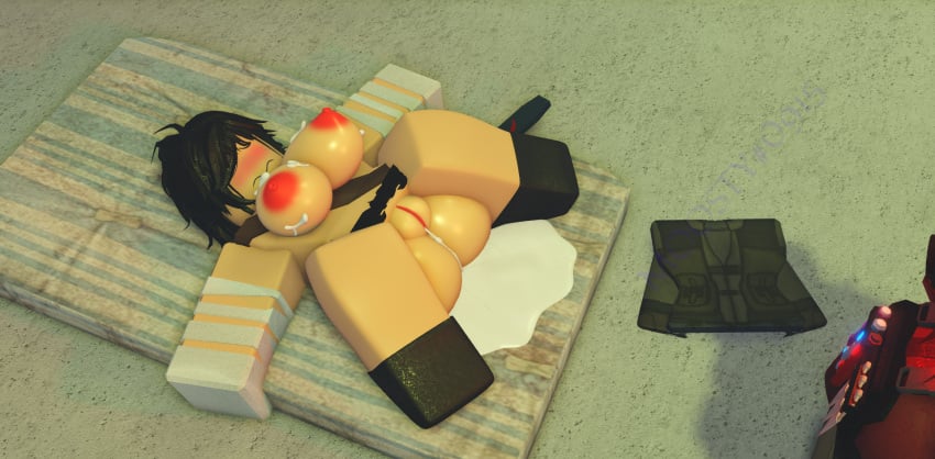 1girls 3d aftermath agent_(decaying_winter) blush cum cum_on_breasts cum_puddle decaying_winter defeated embarrassed inside leaking_cum rape raped roblox roblox_game robloxian self_upload tagme top_view winter