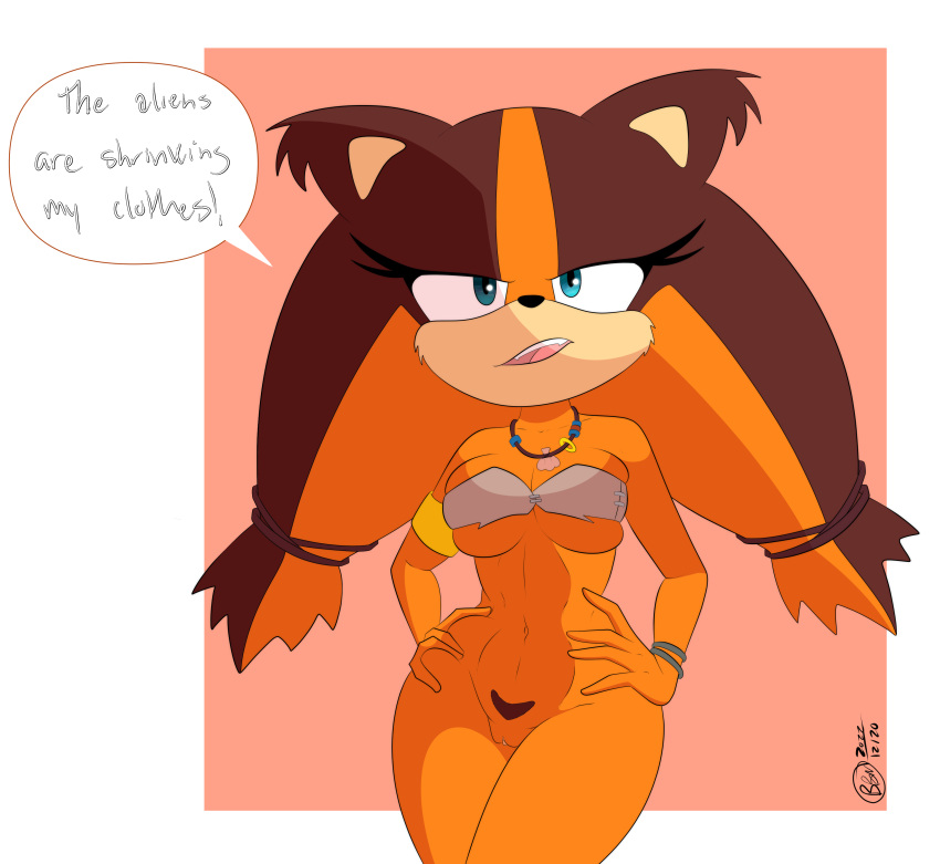 1girls 2022 absurd_res anthro badger bunbunmuffinart bunbunmuffins clothing dialogue digital_media_(artwork) english_text female female_only fingers genitals hi_res looking_at_viewer mammal mustelid musteline pussy sega simple_background solo sonic_(series) sonic_boom sonic_the_hedgehog_(series) sticks_the_badger sticks_the_jungle_badger sticks_the_tejon text