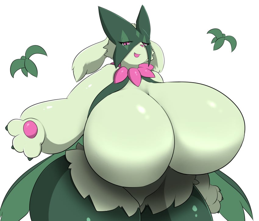 anthro breasts c_geyser featureless_breasts female furry gigantic_breasts huge_breasts kify meowscarada nintendo pokémon_(species) pokemon pokemon_sv thick_thighs upper_body video_games wide_hips