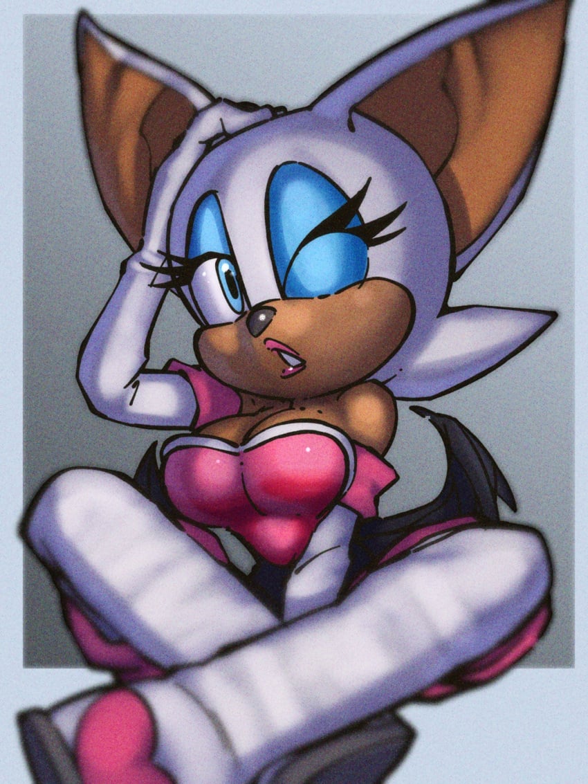 breasts rouge_the_bat sitting sonic_(series) sonic_the_hedgehog_(series) tighesammy