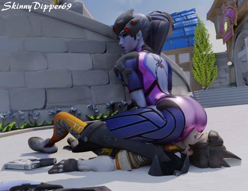 3d ass_on_face ass_sniffing ass_worship big_ass bubble_butt facesitting fetish overwatch skinnydipper69 smothering sniffing_ass tracer widowmaker