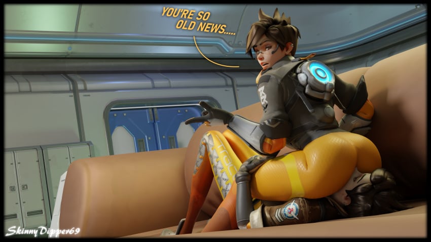 3d ass ass_on_face ass_sniffing ass_worship big_ass big_butt bubble_butt butt facesitting fetish legs overwatch overwatch_2 selfcest skinnydipper69 smothering sniffing_ass tracer yuri