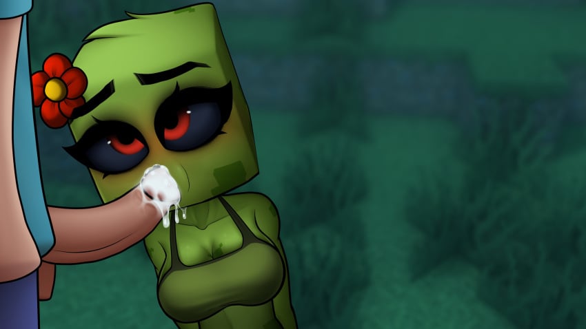 color colored creeper creeper_(minecraft) cum cum_in_mouth cum_inside edit horny_craft minecraft photoshop shadikbitardik steve_(minecraft) tagme