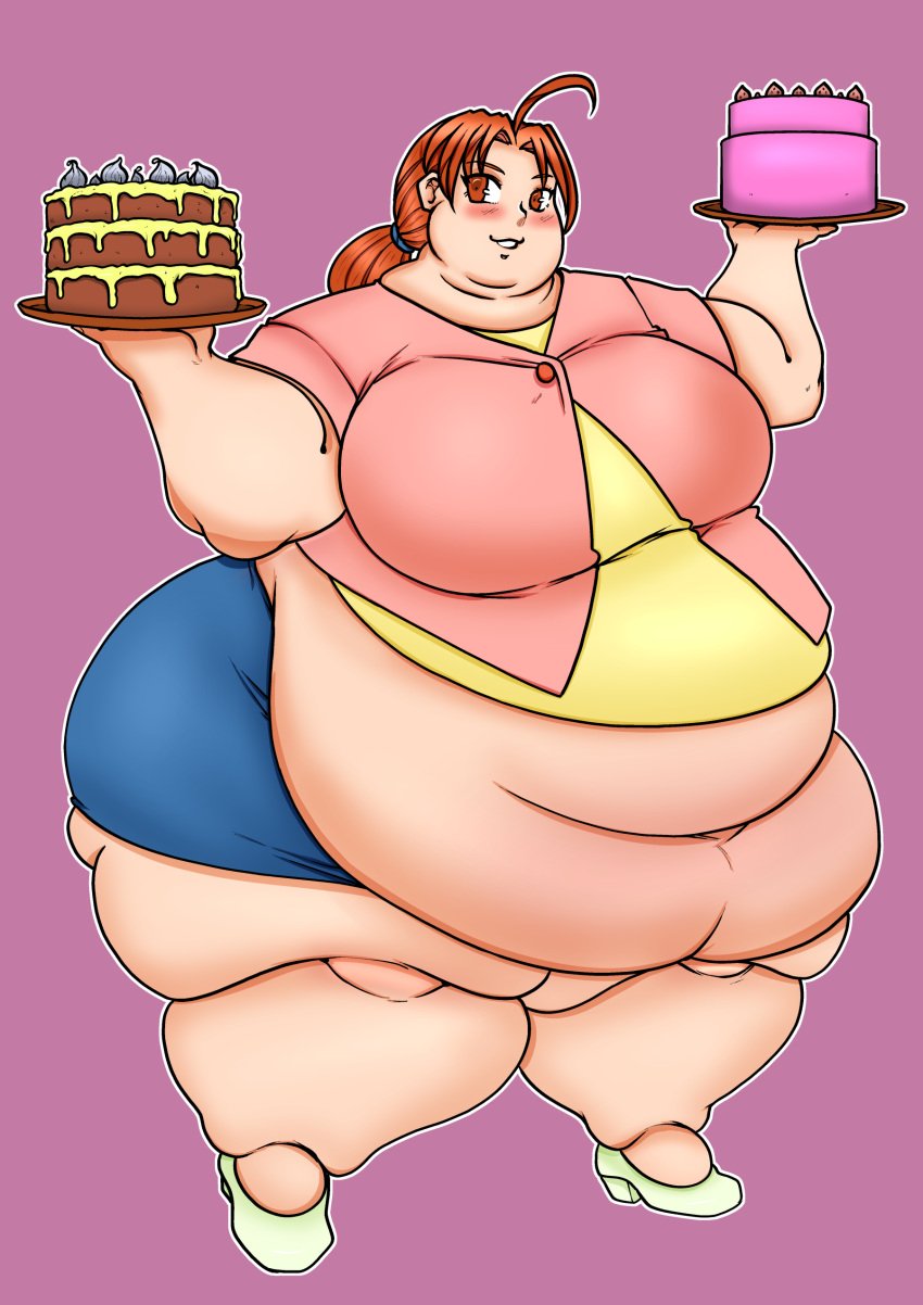 bbw delia_ketchum_(pokemon) ecchipandaa fat_ass obese_female overweight overweight_female pokemon ssbbw