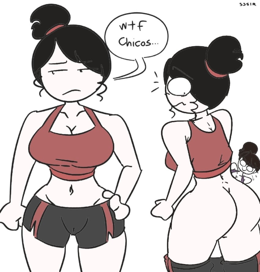 ass cameltoe color colored colorized jaiden jaiden_animations jaidens_mom milf mob_face slobbyslapper sportswear sssir sssir8