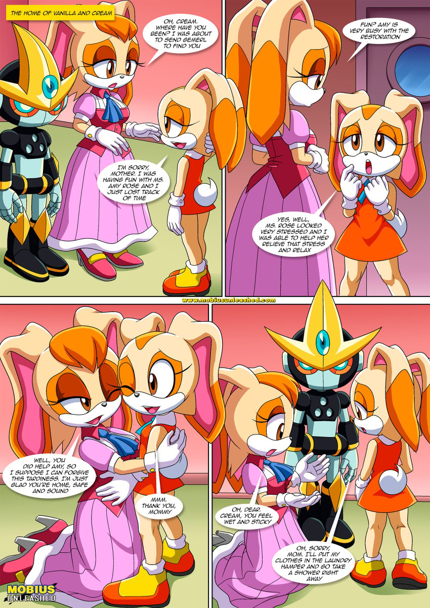 bbmbbf comic cream_the_rabbit gemerl mobius_unleashed palcomix sega sonic_(series) sonic_advance_3 sonic_the_hedgehog_(series) the_mayhem_of_the_kinky_virus_3_(comic) vanilla_the_rabbit