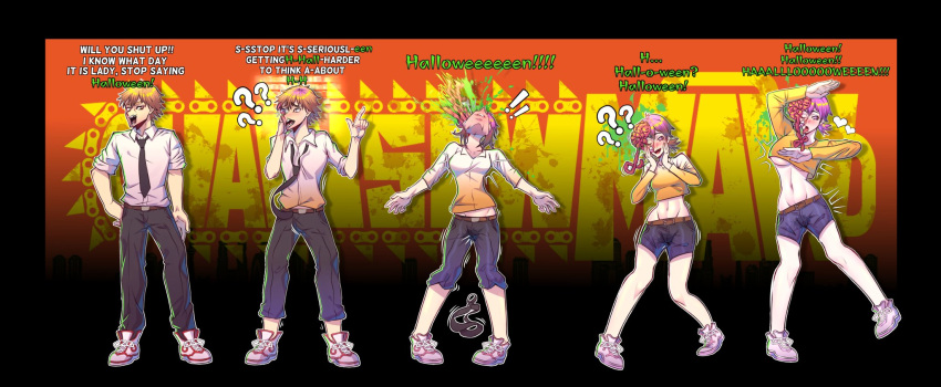 chainsaw_man cosmo_(chainsaw_man) denji_(chainsaw_man) erasethismail exposed_brain genderswap_(mtf) halloween mtf_transformation rule_63 tagme transformation transformation_sequence