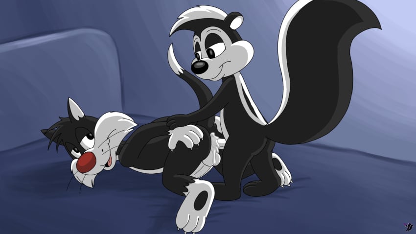 cum looney_tunes pepe_le_pew sex sylvester