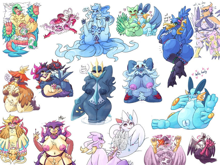 absurd_res alolan_form alolan_ninetales anthro anthrofied anus archeops areola armpit_hair armpit_tuft ass belly biped bodily_fluids body_hair bombirdier breasts clitoris clothing cramorant cum cum_on_feet curvy_figure dragonite duo egg egg_in_mouth egg_laying empoleon enamorus enamorus_(therian_form) feet female female/female feral foot_fetish fossil_pokemon fur garter_belt garter_straps genital_fluids genitals hair half-closed_eyes heart hi_res hisuian_decidueye hisuian_form hisuian_samurott hisuian_typhlosion lactating legendary_pokemon male male/female male/male mega_evolution mega_pidgeot mienshao multi_nipple naked narrowed_eyes ninetales nintendo nipples nude patohoro pidgeot pink_nipples pokémon_(species) pokemon pokemon_(species) presenting presenting_breasts presenting_pussy pubes pussy regional_form_(pokemon) sceptile sex staraptor swampert swimwear talonflame togekiss tribadism vaginal_penetration white_body white_fur white_hair white_tail yellow_eyes