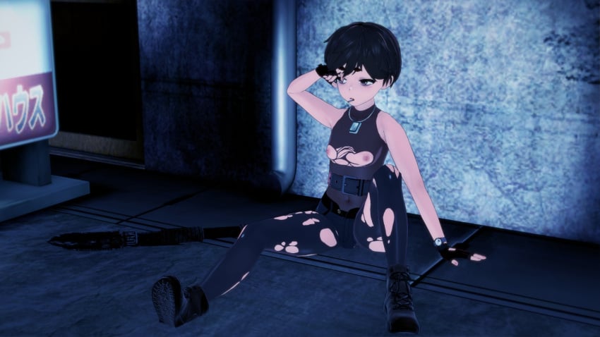 3d_model brown_eyes brown_hair fingerless_gloves koikatsu male_only nipples ripped_clothing ripped_stockings solo_male south_park south_park:_bigger,_longer_&_uncut ze_mole