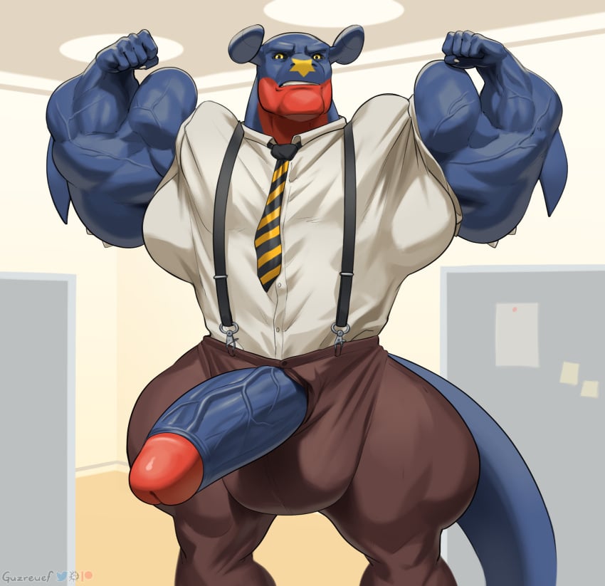 abs biceps furry garchomp guzreuef hyper hyper_balls hyper_genitalia hyper_penis hyper_testicles male male_focus male_only muscle muscles muscular muscular_arms muscular_ass muscular_back muscular_legs muscular_male muscular_thighs nipples patreon_reward pecs pokemon pokemon_(species) veins veiny_penis