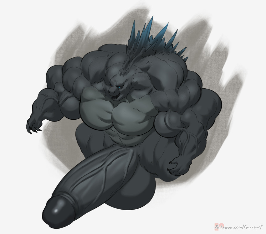 abs biceps furry godzilla guzreuef hyper hyper_balls hyper_genitalia hyper_penis hyper_testicles male male_focus male_only muscle muscles muscular muscular_arms muscular_ass muscular_back muscular_legs muscular_male muscular_thighs nipples pecs veins veiny_penis