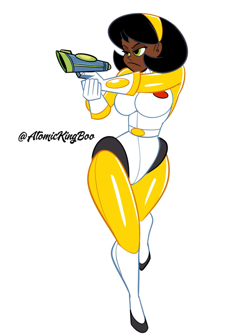 1girls artist_name athletic athletic_female atomickingboo big_ass big_breasts breasts brown_body brown_skin curvy dark-skinned_female dark_skin female female_focus female_only fit fit_female hips large_breasts mindi_tygerson original original_character short_hair space_ranger the_space_angels thick thick_ass thick_legs thick_thighs voluptuous wide_hips