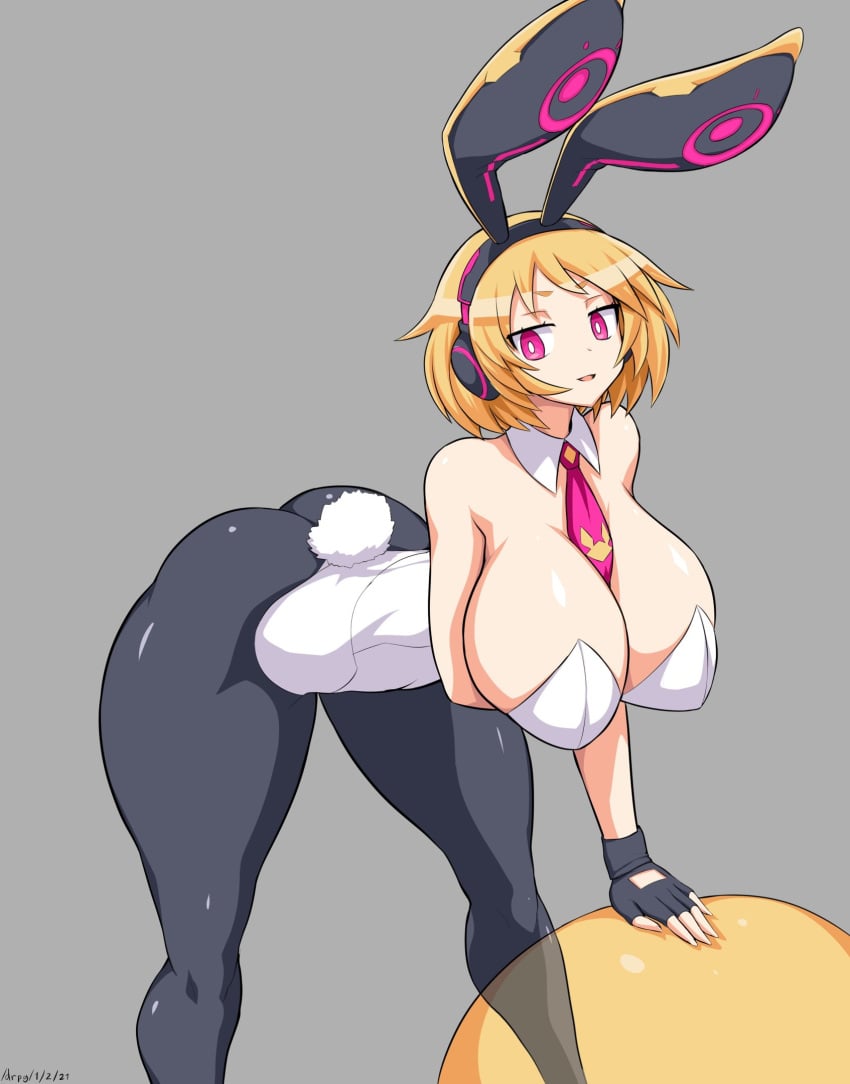 aged_up ass big_breasts bimbo breasts bunny_ears bunny_girl bunny_tail bunnysuit cleavage disgaea disgaea_5 future_usalia gigantic_breasts huge_ass huge_breasts jadf large_breasts nippon_ichi_software thick_thighs thighs tights usalia_(disgaea)