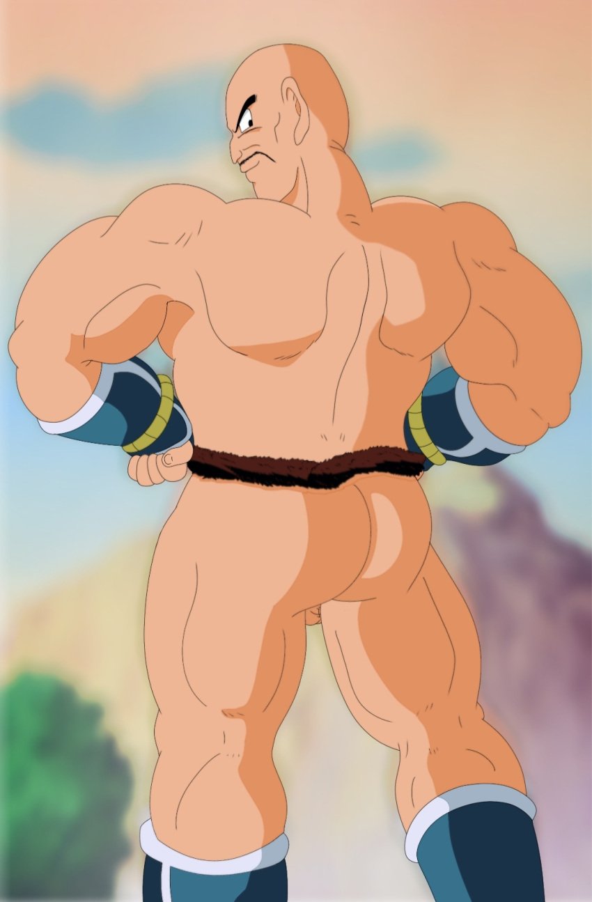 1boy ass balls dragon_ball male male_only nappa nude self_upload solo super_clark tagme yaoi