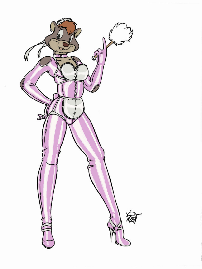 1boy 2023 anonymous_artist bear color crossdressing digital_media_(artwork) furry furry_male furry_only gay high_heels latex latex_bodysuit latex_suit maid maid_headdress maid_uniform original robert_bear shiny_clothes vawlkee