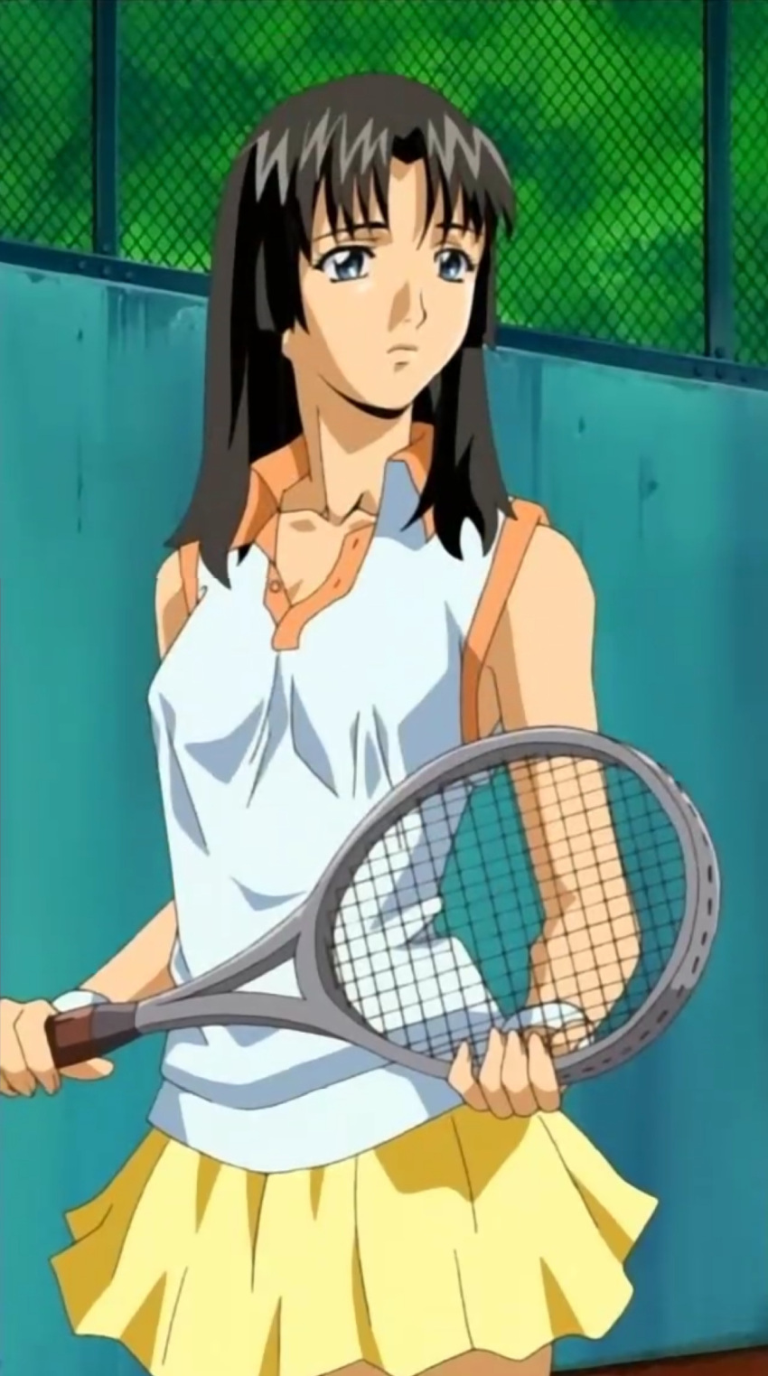 ai_shimai_~futari_no_kajutsu~ ai_shimai_~futari_no_kajutsu~_(ova) black_hair clothed kitazawa_rumi long_hair tennis_uniform uniform